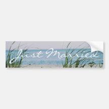 Mariage pour la plage - adhésif pour pare-chocs adhésif pour voiture