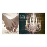 mariage pourpre de lustre de grange vintage merci photocartes