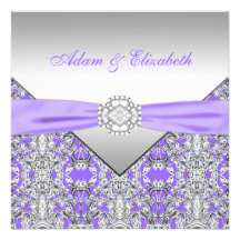 Mariage pourpre de ruban de diamant de dentelle de bristols