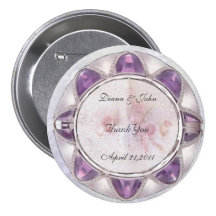 Mariage précieux pin's avec agrafe
