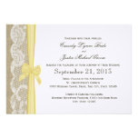 Mariage romantique de dentelle et d'arc faire-parts