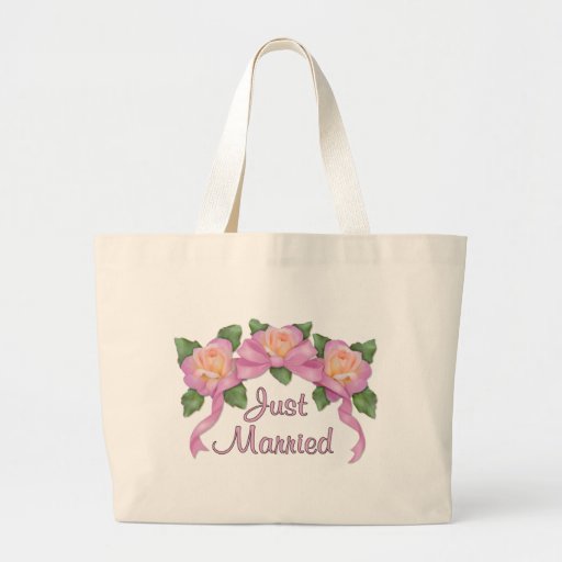 Mariage rose de ruban - juste marié sac