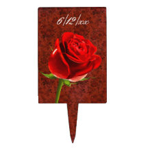 mariage rose étiquette à gâteau