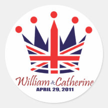 Mariage royal de William et de Catherine Autocollants