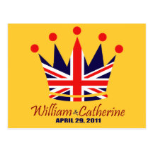 Mariage royal de William et de Catherine Cartes Postales