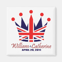 Mariage royal de William et de Catherine Aimants Pour Réfrigérateur