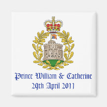 Mariage royal magnets pour réfrigérateur