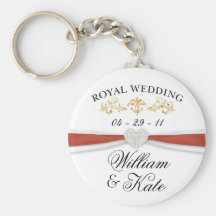 Mariage royal - souvenirs élégants de William et d Porte-clef