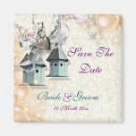 Mariage rustique de conte de fées de jardin d'oise magnets pour réfrigérateur