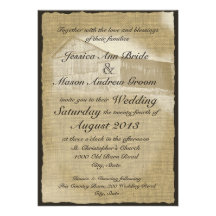 Mariage rustique de grange invitations