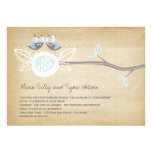 Mariage rustique de mariage de région boisée lunat invitations