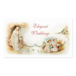 Mariage victorien de robe de mariée modèle de carte de visite