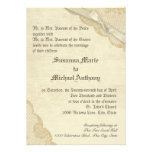 Mariage vintage de dentelle et d'arc faire-part