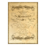 Mariage vintage souillé par thé 2 - invitation d'i
