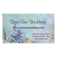 Mariages de SpiceTree - hortensia Carte De Visite