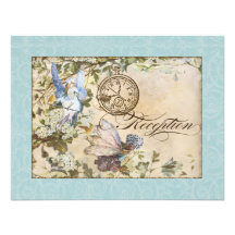 Mariages vintages floraux enchantés de fées de fée invitation
