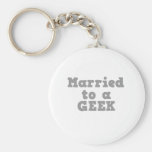 MARIÉ À UN GEEK PORTE-CLÉ