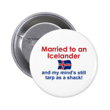 Marié à un islandais… badge avec épingle