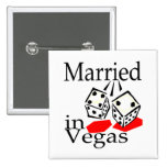 Marié à Vegas (matrices) Badges Avec Agrafe