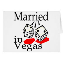 Marié à Vegas (matrices) Carte De Vœux