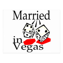 Marié à Vegas (matrices) Carte Postale