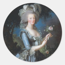 Marie Antoinette Autocollants Ronds