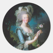 Marie-Antoinette avec le rose par Elisabeth Lebrun Autocollants