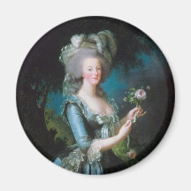 Marie-Antoinette avec le rose par Elisabeth Lebrun Magnets