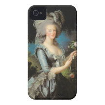 Marie Antoinette avec un rose, 1783 Coque iPhone 4