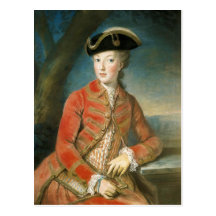 Marie Antoinette dans le vêtement de chasse par Kr Cartes Postales