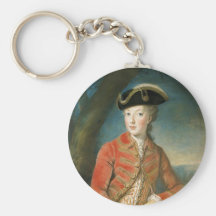 Marie Antoinette dans le vêtement de chasse par Kr Porte-clef