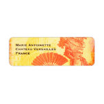 Marie Antoinette et coucher du soleil d'orange pre Étiquettes D’adresse Retour