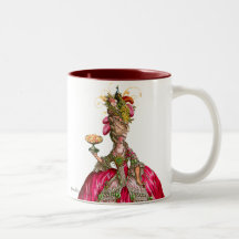 Marie Antoinette et paon Mugs À Café