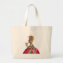 Marie Antoinette et paon Sacs En Toile