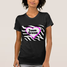 Marié d'équipe (copie de zèbre de coeur) t-shirt
