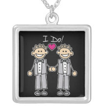 Marié gai de mariage collier