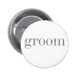 Marié gris des textes badge