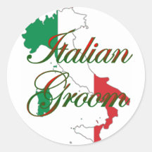 marié italien adhésif rond