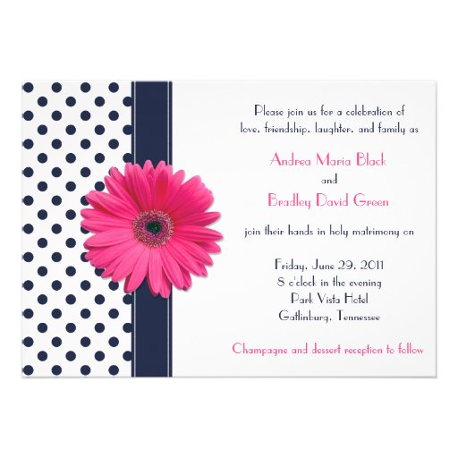 Marine et faire-part de mariage blanc de point de 