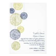 Marine et faire-part de mariage jaune de globes de