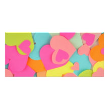 Marque-page de coeurs cartes doubles