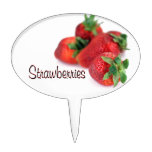 Marqueur de jardin de fraises étiquettes à gâteau