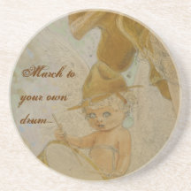 Mars à vos propres caboteurs de poster vintage de  dessous de verre