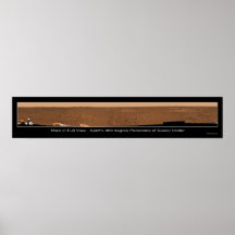 Mars dans à pleine vue poster