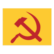 marteau et faucille de l'URSS de cccp cartes postales