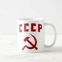 marteau vintage et faucille de l'URSS de cccp tasses