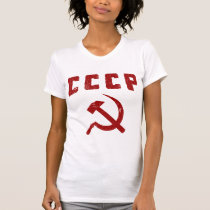marteau vintage et faucille de l'URSS de cccp t-shirts