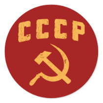 marteau vintage et faucille de l'URSS de Russe de  autocollants