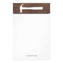 Marteaux et papeterie de construction de clous motifs pour papier à lettre