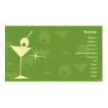 Martini brillent - des affaires carte de visite